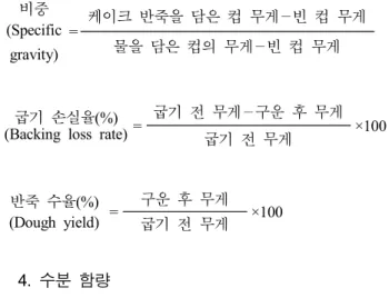 Table  1.  Formula  for  the  sponge  cake  made  with  bro- bro-ccoli(Brassica  oleracea  var