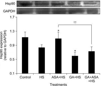 Fig. 6. Effect of different treatments on protein kinase B (Akt) and the signal transducer and activator of transcription (STAT)-3  expression in chicken primary myocardial cells exposed to heat stress
