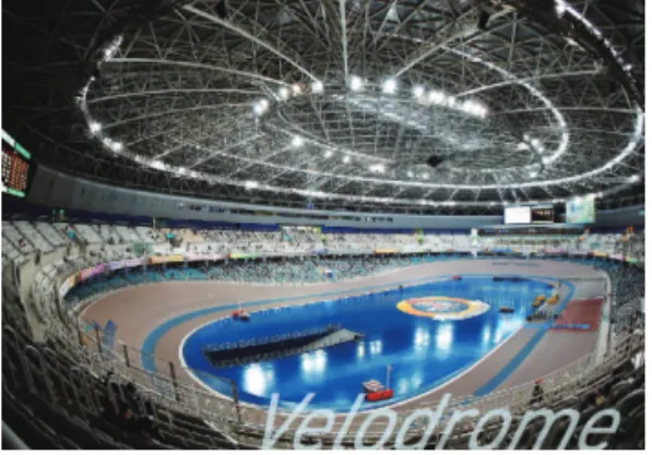 Figure 1.1. Velodrome. http://static.ngcc.go.kr/). 경륜 경주에 베팅한 매출액의 72%는 고객환급금으로 지급되고, 매출액의 16%는 레저세, 교육세, 농어촌특별세 등으로 국가 및 지방재정 확충에 사용된다