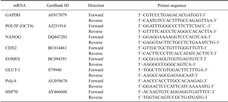 Table 1. Primers used for RT-PCR 