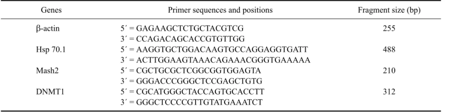 Table 1. Primers used for polymerase chain reaction