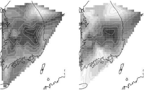 Figure 4.4. Posterior means of return leves based on GEV (left) and GPD (right) distribution.