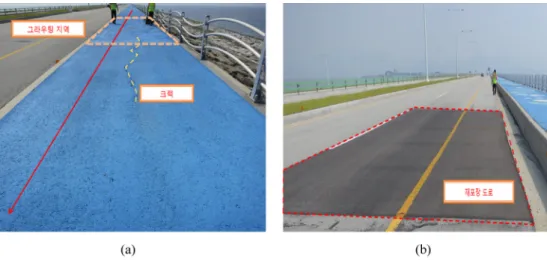 Fig. 2. Picture of the DC resistivity survey using Terrameter-LS on the upper concrete
