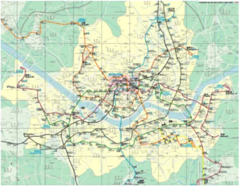 Figure 2.1. Metro Lines in Seoul (revised from original map on http://naver.com) Figure 2.1은 서울시 도시철도 노선도를 보여 주고 있다