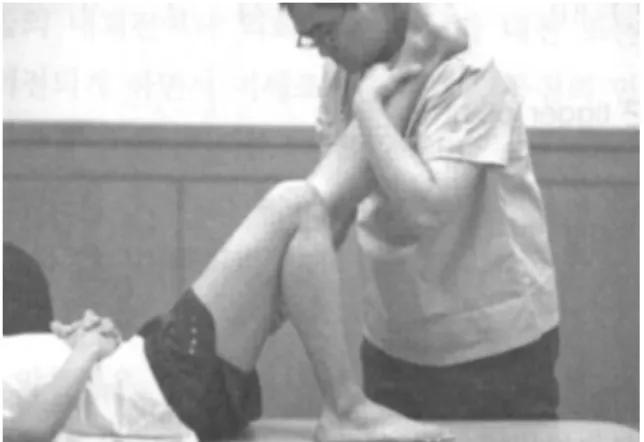 Fig. 4.  Hamstring Chuna Manual Therapy.