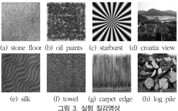 Fig.  3.  Experimental  texture  images.