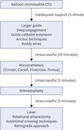 Figure 2. Schematic illustration of augmentation of guide catheter back up by guide extension catheter.