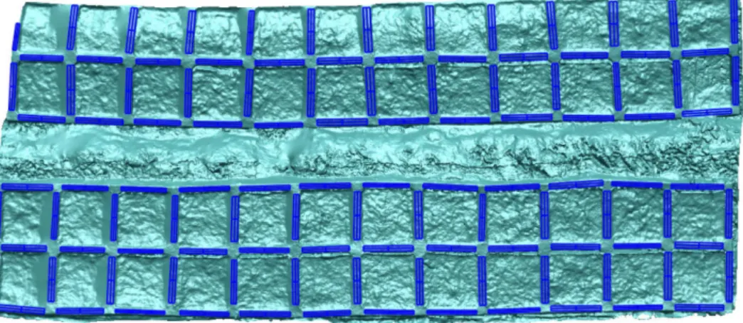 Fig. 12. Shape of generated plane from scanning result.