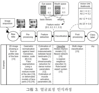 Fig.  3.  Recognition  process  of  facial  expression