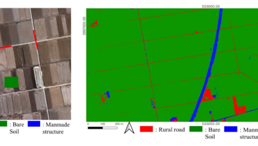 FIGURE  4.  Object  classification map generated  from the given KOMPSAT-3A satellite image 