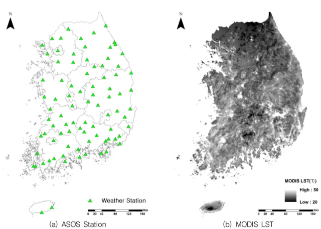 FIGURE  2.  Observation  and  satellite  data  used  in  this  study