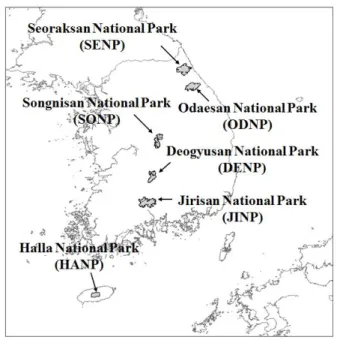 FIGURE  1.  Study  sites