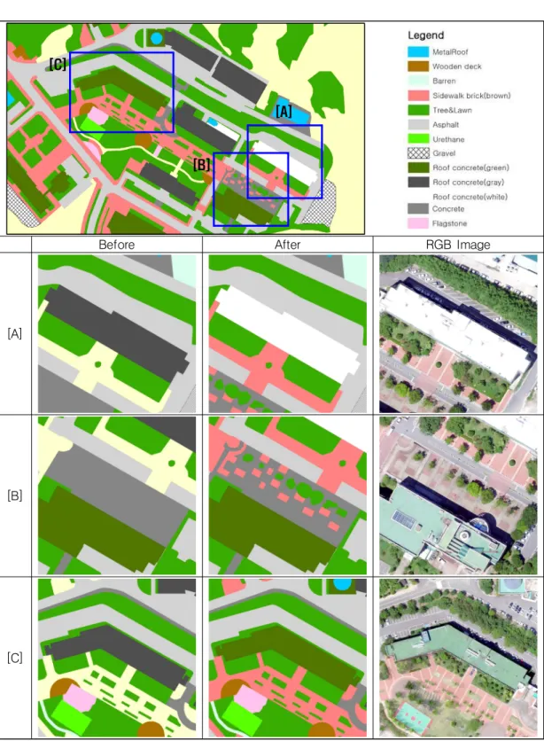 FIGURE  5.  Results  re-classified  surface  fabric  types