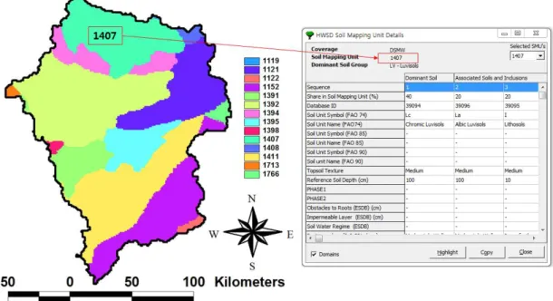 FIGURE 5. Harmonized  World  Soil  Database (HWSD)  in  Morocco2)  DEM