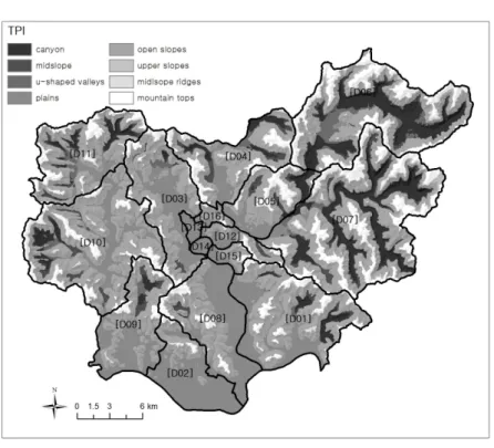 FIGURE  6.  Results  of topographic  position index 