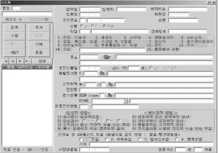 Fig.  1.  “CANCER”  program  for  the  Korea  Central  Cancer  Registry.