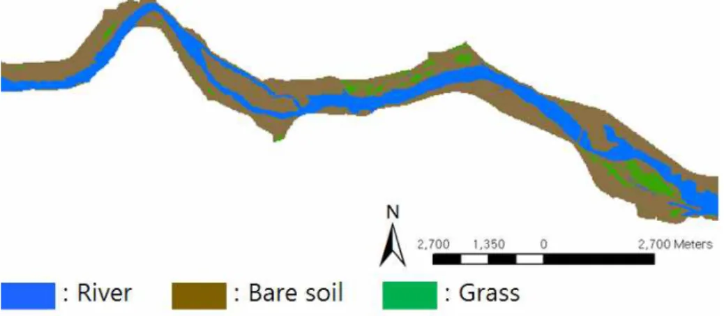 FIGURE  6.  Land  covers  classified  using  the  multiple  river  basin  imagery