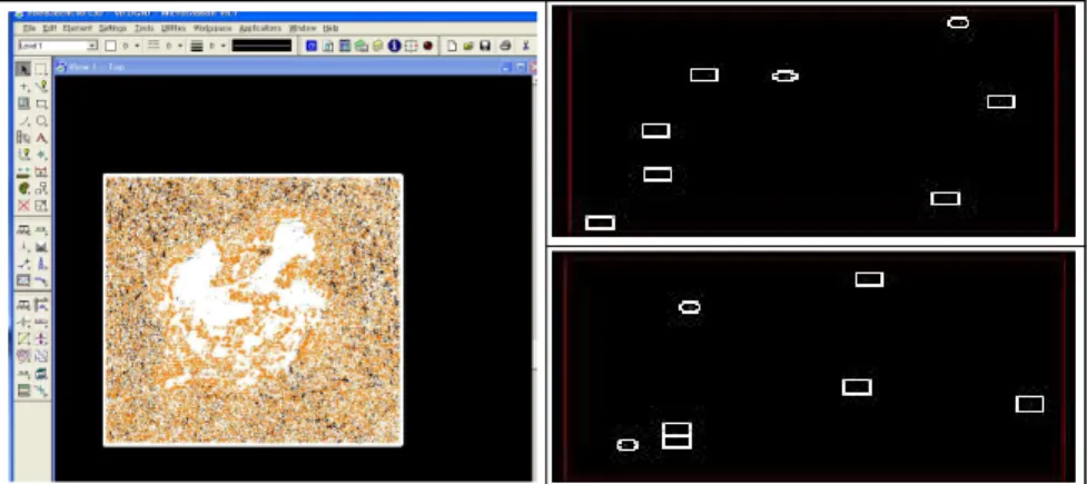 FIGURE  10.  Point  data  in  combination  with  Beam  and  Lidar  data(left),  and  check  points  in  randomly  selected  areas(right)