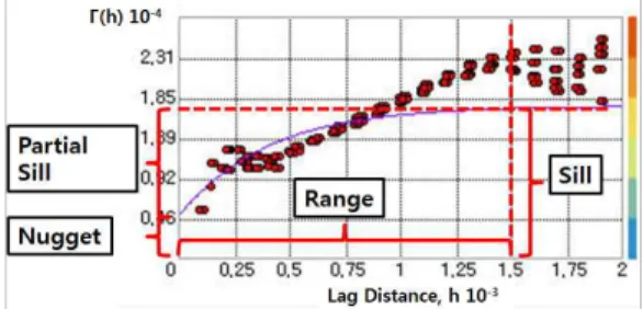 FIGURE  1.  Variogram  and  parameter