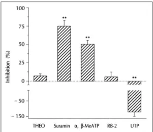 Fig. 8. Effects of purinergic agonists and antagonists  on ATP-induced contraction in rat inferior vena cava