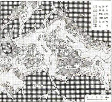 FIGURE  4.  Landuse  of  Daegu  in  1910FIGURE  3.  Topography  of  Daegu