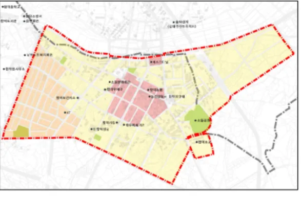 FIGURE  2.  공간통합도  도출을  위한  축선도  구축 FIGURE  3.  지가  데이터  구축 FIGURE  4.  용도지역  데이터  구축 FIGURE  5