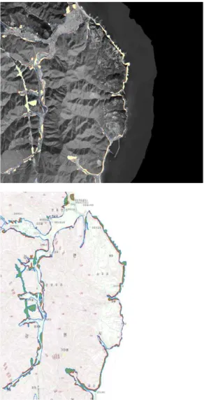 FIGURE  5.  Flow  of  5th  forest  cover  type  map  mapping  using  the  FAPIS 이러한  제작  흐름을  통하여  수시  갱신이  가 능해졌고  기존의  특정  S/W에  분리되어  있는  파트별  제작  방법  및  기능들을  본  시스템에  통 합하여  작업의  효율성을  높였을  뿐만  아니라  공정별  흐름을  쉽게  파악할  수  있다