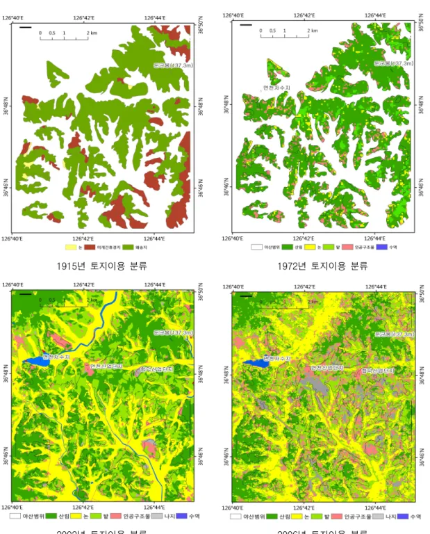 FIGURE  9.  시기별  토지이용  분류
