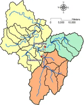 FIGURE  4.  Sub-basin  of  Yongdam  Dam