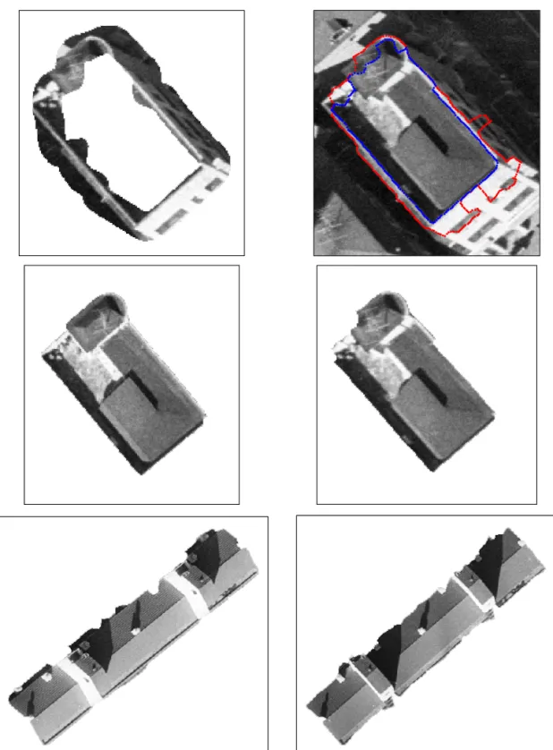 FIGURE  18.  좌우항공사진으로부터  주택과  아파트  지붕의  추출