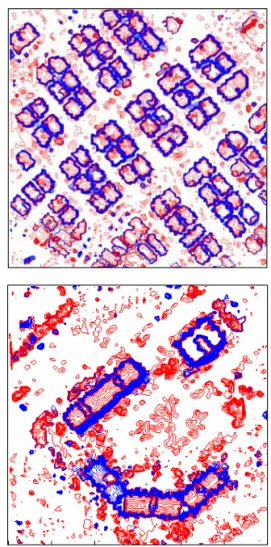 FIGURE  3.  저경사와  고경사  등고선  구분2.  건물  인식그래프  이론은  조합수학의  한  부분으로  컴퓨터과학의  발달과  함께  그  중요성이  증가하고  있다