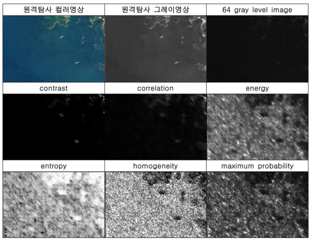 FIGURE  3.  질감  특징  변환  영상
