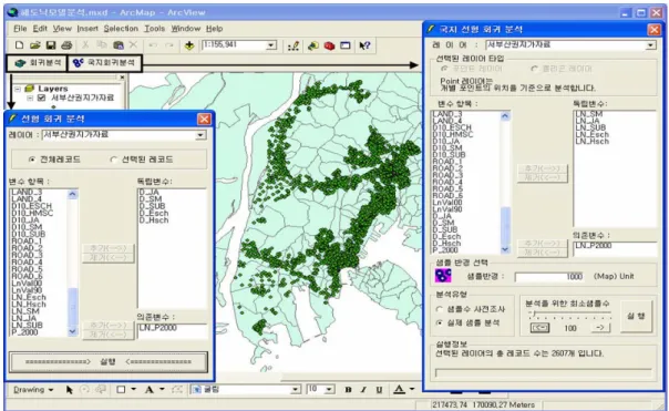 FIGURE  3.  본  연구를  위해  개발한  서드파티  프로그램과  사례지역 비교하였는데  실행결과의  차이를  보이지  않음 으로써  본  프로그램의  결과치에  대한  신뢰가  있음을  확인하였다