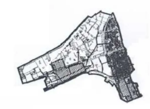 FIGURE 15. 반포 배수구역 침수흔적도 결 론 본 연구에서는 도시 유출 배수 시설에서 용 량 부족으로 인해 발생되는 월류 유량에 대해 GIS를 이용하여 도시지역 침수해석모형을 개 발하였다