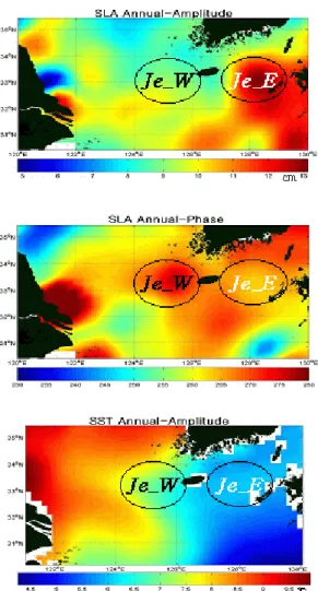 FIGURE  9.  Time  series  of  SLA  and  SST  in  area  A