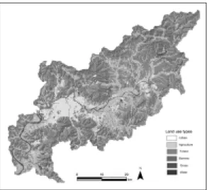 FIGURE  3.  Determine  of  riparian  zones  using  buffering  function