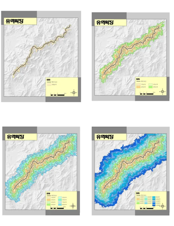FIGURE 3. Watershed expansion process to the study area(1～13 steps)