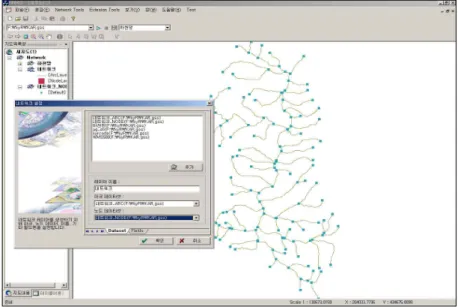 FIGURE 8. The procedure of creating stream network 1) 네트워크 생성