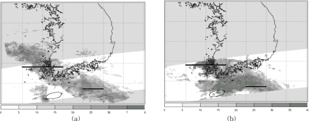 TABLE  6.  RMSE  according  to  altitude  and  reflectivity  on  Cheju,  Kunsan  and  Pusan