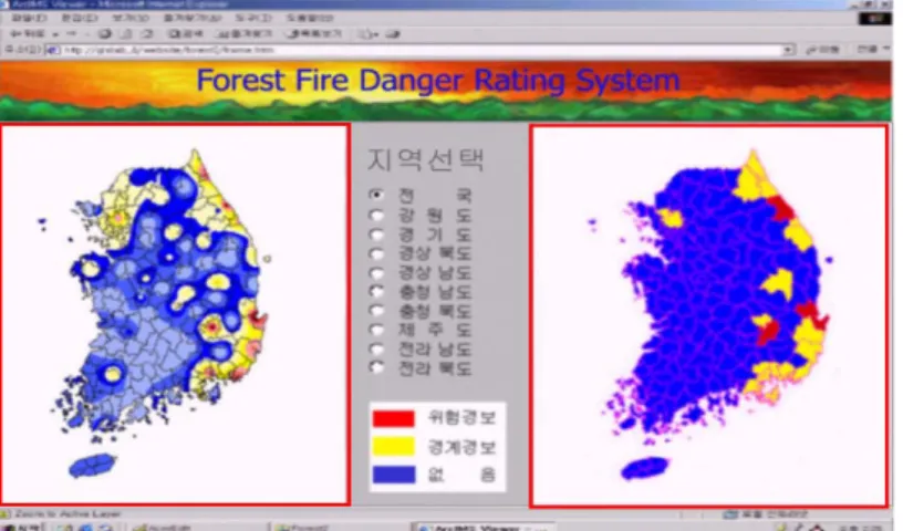 FIGURE  10.  Forest  fire  danger  rating 2)  컴포넌트  다이어그램
