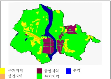 FIGURE  7.  Basic  concept  map  of  land  use  on  Kumi  master  plan