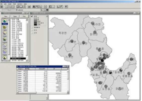 FIGURE  5.  An  example  of  tranportation  data  by  planning  analysis  zone