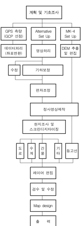 FIGURE  1.  Flow  chart  of  digital  mapping
