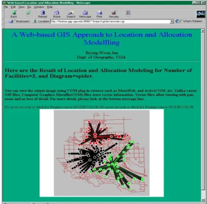 FIGURE  4.  Visualization  of  the  modeling  resultfacilities.  The  model  in  this  example  is  referred 