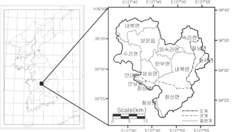 FIGURE  1.  Study  area  location  map