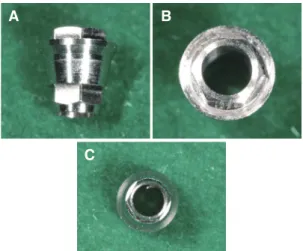 Fig. 2. The view of a titanium socket used in this study. 