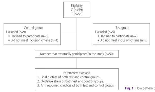 Fig. 1. Flow pattern of the study.