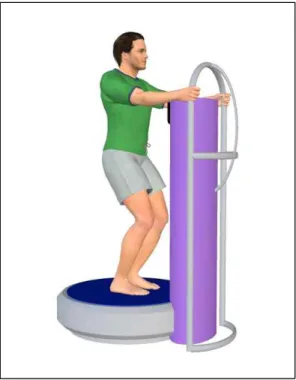 Fig  1.  Whole-body  vibration  exercise 로 인해 전신 진동 운동군 중 2명이 탈락하여 전신 진동  운동군  14명,  대조군  16명을 총  30명을 대상으로 연구하였다