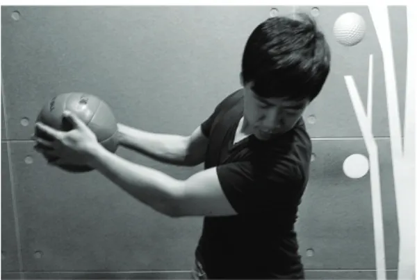 Fig. 1. Weight ball throw training