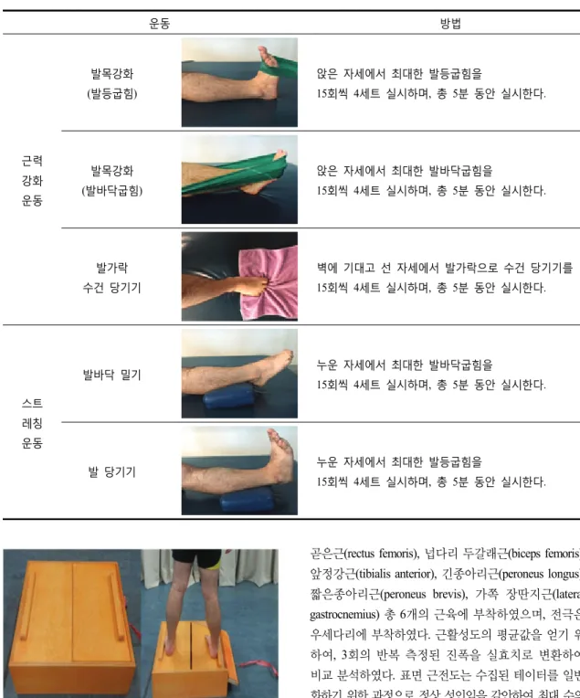 Table 1. Open kinetic chain exercise
